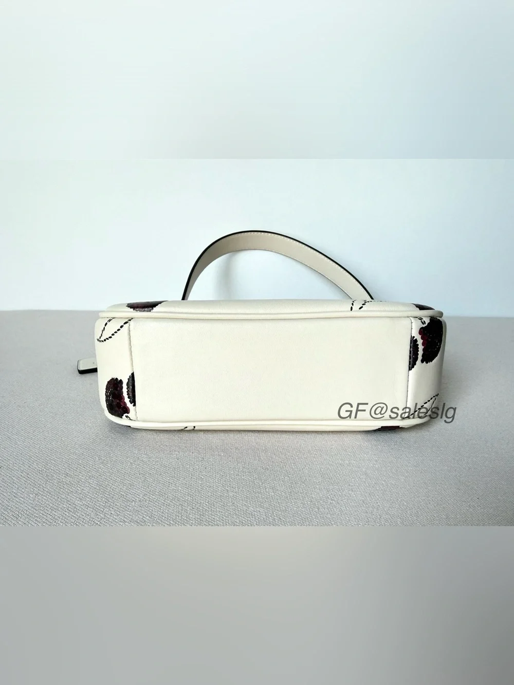 Coach Mini Teri Crossbody & Shoulder Bag Red Cherry Print Silver/chalk CCZ23 NWT